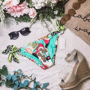 NWT Trina Turk Aqua Tie Side Bikini Bottoms XXS